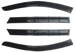 Autofenster Windabweiser Für Mercedes Für Benz C-Klasse 1993-2018 W202 W203 W204 W205 Seitenfenster Visier Schwarz Getönte Deflektoren Schutz Ventvisor Seitenfenster-Visier-Abweiser(02-05 Wagon)