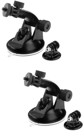 TINEASUR 4pezzi Supporto Ventosa Per Action Camera Con Adattatore Treppiede Super Potente Compatibile Con Diverse Superfici e Modelli Di Action Cam