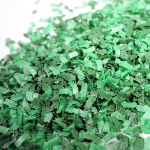 Streuselheld Schnippel Mix Grün 20g Esspapier Flocken | Grüne Streusel aus Esspapier-Schnipseln zum Verzieren Sprinkles für Gebäck wie Torten, Cupcakes und Muffins