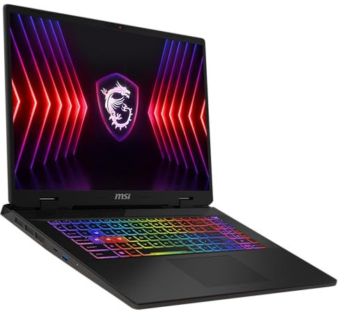 MSI Sword 17 HX, Gaming Laptop, 17,0 FHD+, Intel® Core™ i7 Prozessor 14650HX, 16 GB DDR5-5600 RAM, 1 TB, NVIDIA® GeForce RTX™ 4060, Windows 11 Home, QWERTZ Tastatur, B14VFKG-276