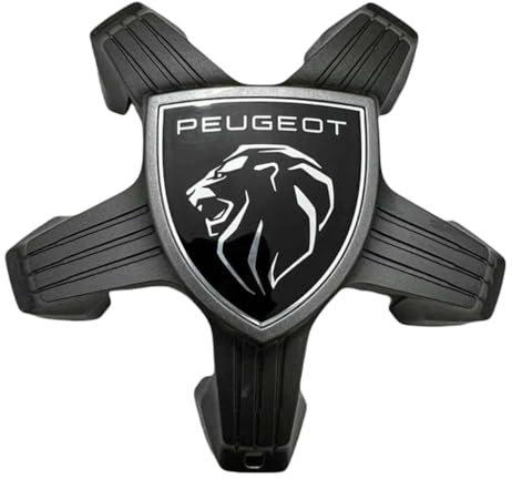 JTMLGDPA 4 Pièces Voiture Cache Moyeux pour Peugeot 308 SW 2021-2023,Capuchons Centre Roue Moyeu Anti-poussière Crème Solaire Bouchon Jante Décoration Accessoires,A-Black