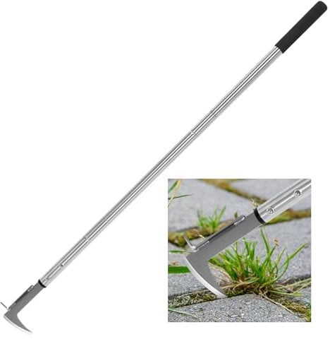 Couteau désherbeur Manuel,désherbeur à Manche Long,138-105-69cm réglable,Outil Désherbage pour Jardin,désherbeur Ergonomique