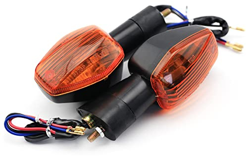 YUCHUANGYE Blinker Motorrad Blinker-Kontrollleuchte passend for Honda CBR600RR CBR 600 F3 F4 F4i CB 1300 1000 CB400 VTR CBF 250 XL700V Motorrad-Blinkerlampe Motorrad Blinker(Orange)