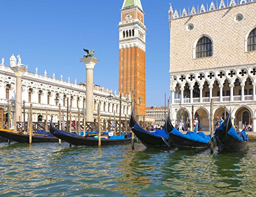 Venedig Puzzle 1000 Teile Hintergrundpuzzle mit hochwertiger Puzzleaufbewahrung 50x70CM