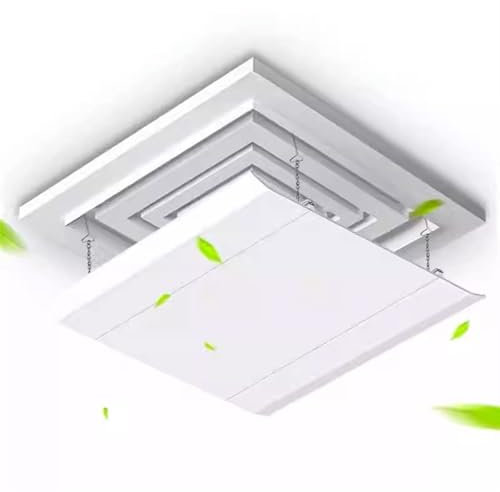 r de Aire Acondicionado para Techo, para casa y Oficina, anticondensación, Lavable, con Cadena Fija, Colgante, Cuadrado, Altura Ajustable.