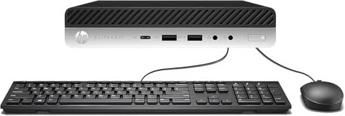 HP EliteDesk 705 G5 Mini ordinateur de bureau AMD Ryzen 3 PRO 3200G, 8 Go de RAM, SSD 256 Go, WiFi, Bluetooth, clavier QWERTY américain, Windows 11 Pro (reconditionné)