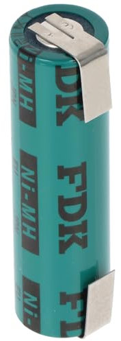 Sanyo FDK Flat Top NiMH Akku 1,2V 1650mAh Lötfahne U-Form, ca. 49x14mm