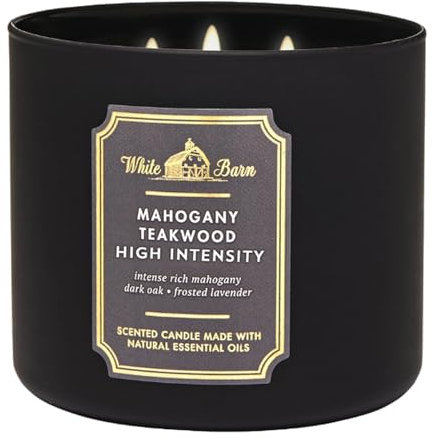 Bougie 3 mèches Mahogany Teakwood High Intensity Bath and Body Works