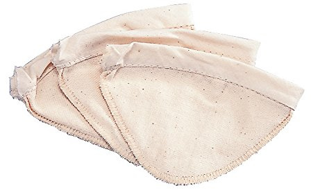 Hario Woodneck Cloth Filters | Reusable Fabric Filters Woodneck Drip Pot Coffee Dripper, Natural, 1 Pack, FD-1
