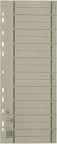 Oxford Trennblätter A4 aus Karton mit Perforation, grau, 100 Stück