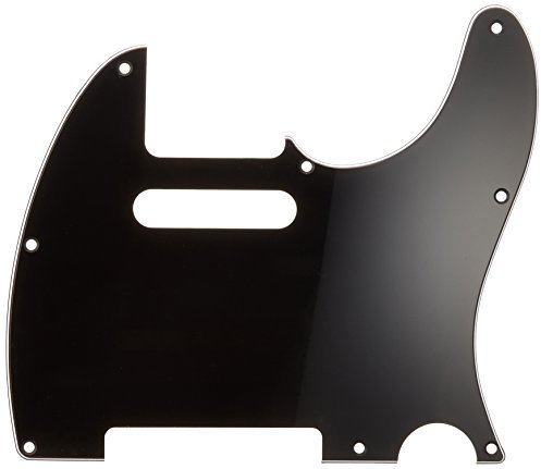 Hosco Telecaster Style Pickguard Schlagschutz Schwarz 3-lagig h-tc-b3p