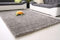 Steffensmeier Hochflor Teppich Funny XXL | Shaggy Langflor Teppich Wohnzimmer, Schlafzimmer, Silbergrau, Größe: 65x130 cm