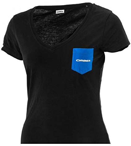 ORBEA Damen T-Shirt Pocket, Schwarz Blau, X-Large, 8QRF