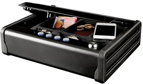 MASTER LOCK Small Safe [Digital Combination] MLD08E - Best Used for Money, Jewellery, Passports and More, 8,1 cm x 30,7 cm x 25,1 cm