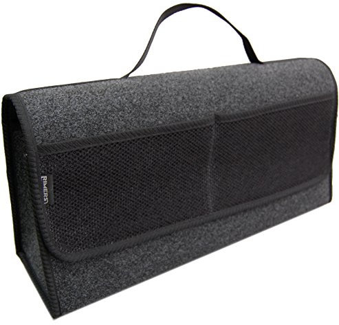 ERJOT Rimers Kofferraumtasche Schwarz Auto Tasche Zubehörtasche Car Boot Organiser Toolbag Rimers 50x16x25cm Klettverschluss