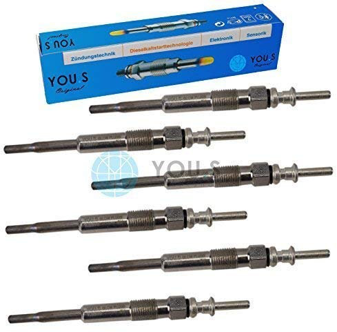 6 Stück YOU.S Original Glühkerzen für 106 mm Spannung: 5 V - 12237786869
