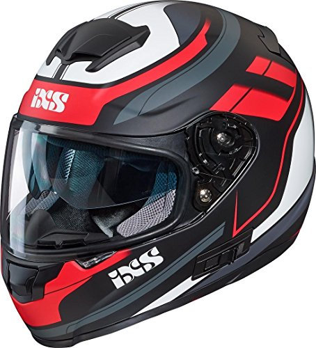 IXS Integralhelm 215 2.0 S matt schwarz-rot-weiss