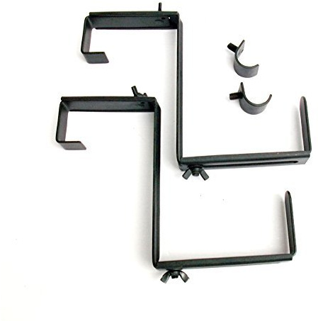 2-Pack 6.75-in Steel Window Box Brackets