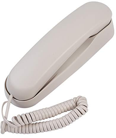Teléfono Fijo de Pared con Cable, Teléfono de Sobremesa Negocios Teléfono de Escritorio Sin Identificador de Llamadas para Hotel