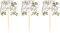 Cupcake-Sticks Kuchen-Stecker Muffin-Deko-Picker HEY BABY Botanical Eukalyptus Blätter grün Holz-Stäbchen Baby-Party Baby-Shower-Party Taufe Geburt Mädchen Junge Accessoires