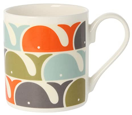 Orla Kiely Whale Mug Colour: Orla Kiely Orange