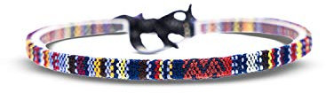 Made by Nami Boho Surfer-Armband Damen & Herren - Handmade Strand Festival Accessoires - Ethno Hippie Style - 100% Wasserfest & Verstellbar - Freundschaftsarmbänder Mädchen (Dark Multi)