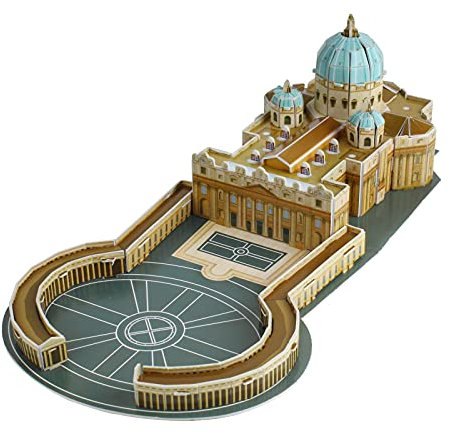 Andux 3D Puzzle Gebäude Puzzle Welt Architektur Modellbausätze LTPT-02 (St. Petersdom)