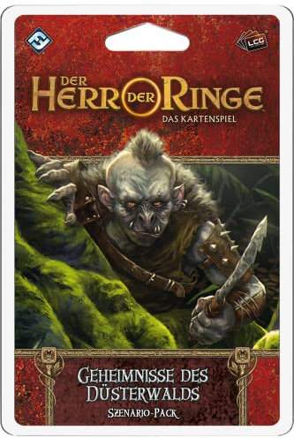 Fantasy Flight Games, Der Herr der Ringe: LCG – Geheimnisse des Düsterwalds, Erweiterung, Expertenspiel, Kartenspiel, 1-4 Spieler, Ab 14+ Jahren, 30+ Minuten je Spieler, Deutsch