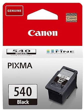 Canon Tintenpatronen - PG-540 Original Druckerpatrone - Druckt bis zu 180 A4-Seiten (1 x Schwarze Patrone)