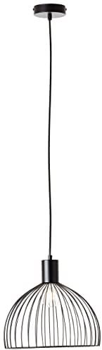 Brilliant | Blacky Pendelleuchte 30cm schwarz matt | 1x A60, E27, 40W, geeignet für Normallampen (nicht enthalten)