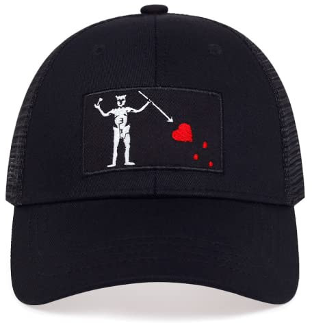 ZXRSJBL Für Seal Team Blackbeard Edward Teach Pirate Print Baseballkappe Sommer Männer Frauen einstellbar Hut, Mesh Baseball Cap, Snapback Gorras