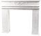 Magie di Natale Marco para chimenea de madera blanca, decoración Shabby H 85 cm