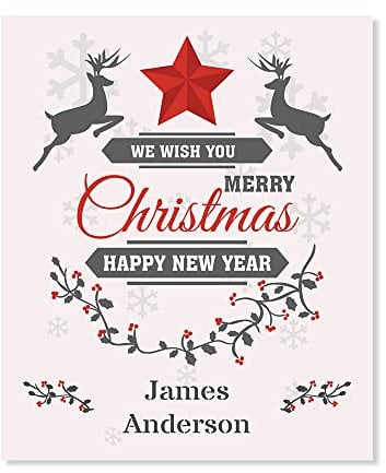 Pack of 3 Personalised Wine Label (100 x 120 mm) Vinyl Party Bottle Stickers for Wine Bottles Papa Prints®
