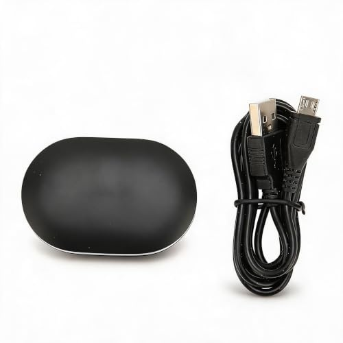Estuche de Carga para Auriculares Inalámbricos, Compartimento de Repuesto con Indicador LED, Funda Cargador Universal