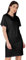 The Fancy Dress® Ladies Oversized Basic Baggy Tunic Mini PJ Dress Women's Short Sleeve Round Neck T-Shirt Top (Black, 8-16)