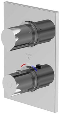 Steinberg Serie 120 Dusch-/Wannenarmatur, Fertigmontageset, Unterputz, drei Verbraucher, 12041233
