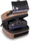 USA Gear Étui Rigide pour Appareil Photo Reflex numérique avec Protection moulée en EVA, Ouverture à accès Rapide, intérieur rembourré et poignée recouverte de Caoutchouc (végétalien Marron)