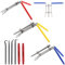 Swpeet 5Pcs Hydraulikdichtung Installationswerkzeug Hydraulikzylinder Kolben Reparatur Dichtung Werkzeuge U-Cup Rod Seal Twister Installationswerkzeug mit Pick und Hook Kit O-Ringe Installation Tool