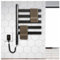 HAZARA Seche Serviette Electrique, Seche Serviette Electrique Rotatif à 180 avec écran LED/Minuterie/Température Ajustable, Radiateur Electrique Seche Serviette avec Température Constante,Black