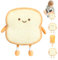 ZITUZY Toastbrot - Cojín de pan tostado (18 cm, cojín decorativo para niños y adultos)