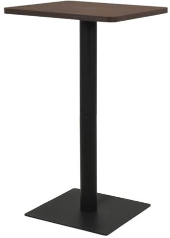 vidaXL Bistrotisch Stehtisch Bartisch Tisch Partytisch Esstisch französischer Tisch Kaffeetisch Kneipentisch Dunkle Esche 70x70x107 cm