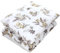 TupTam Kinder Gemusterte Bettdecken Set Ganzjahresdecke Bettdecke Kopfkissen Flachkissen 2tlg., Farbe: Löwe/Blätter/Beige, Größe: 135 x 200 cm / 40 x 80 cm