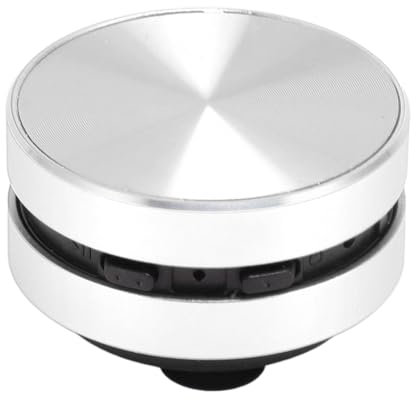 Cuifati Knochenleitungslautsprecher, Echte Kabellose Lautsprecher, Wandmontage und Desktop, Tragbarer -Stereo-Basslautsprecher, Kompatibel mit, Tablets und Mehr (Silver)