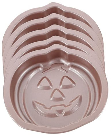 ABOOFAN Set Da 5 Teglie Per Dolci A Forma Di Zucca Per Biscotti Teglie Per Crostate Mini Teglie Antiaderenti Per Crostate Per Uso Domestico