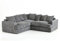 Jasper, Jumbo Cord Corner Sofa (Grey)