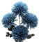 HASWITDA Artificial Silk Large Chrysanthemum 5.5” Flower Heads with 25” Long Stem Tall Faux Hydrangea Flora Bouquet Fake Ball Decorative Arrangement for Indoor and Outdoor 4 Stems Dusty Blue