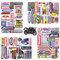 Motorrad Aufkleber, 4 Bögen Vinyl Aufkleber, Autoaufkleber, Motorrad Aufkleber, lustige Autoaufkleber, Skateboard Aufkleber für Jugendliche Erwachsene Kinder (Style1)