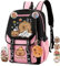 JIABAOZ Capybara Rucksäcke, Niedlicher Capybara Rucksack, Capybara Tasche für Kinder, Rucksack für Die Schule Kawaii, Rucksack Schule Teenager, Grosse Kapazität Tagesrucksack (D)