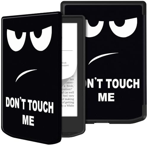 GIOPUEY Coque Compatible avec Vivlio Light/Light HD/Light HD Color, étui en Cuir, Coque arrière en Silicone Souple [étui à Rabat] Texture Semblable à Celle de la Peau - Eye