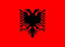 ALBANIEN Stockflagge, Grösse 30x45 cm, ohne Stock, Fahne, Flagge